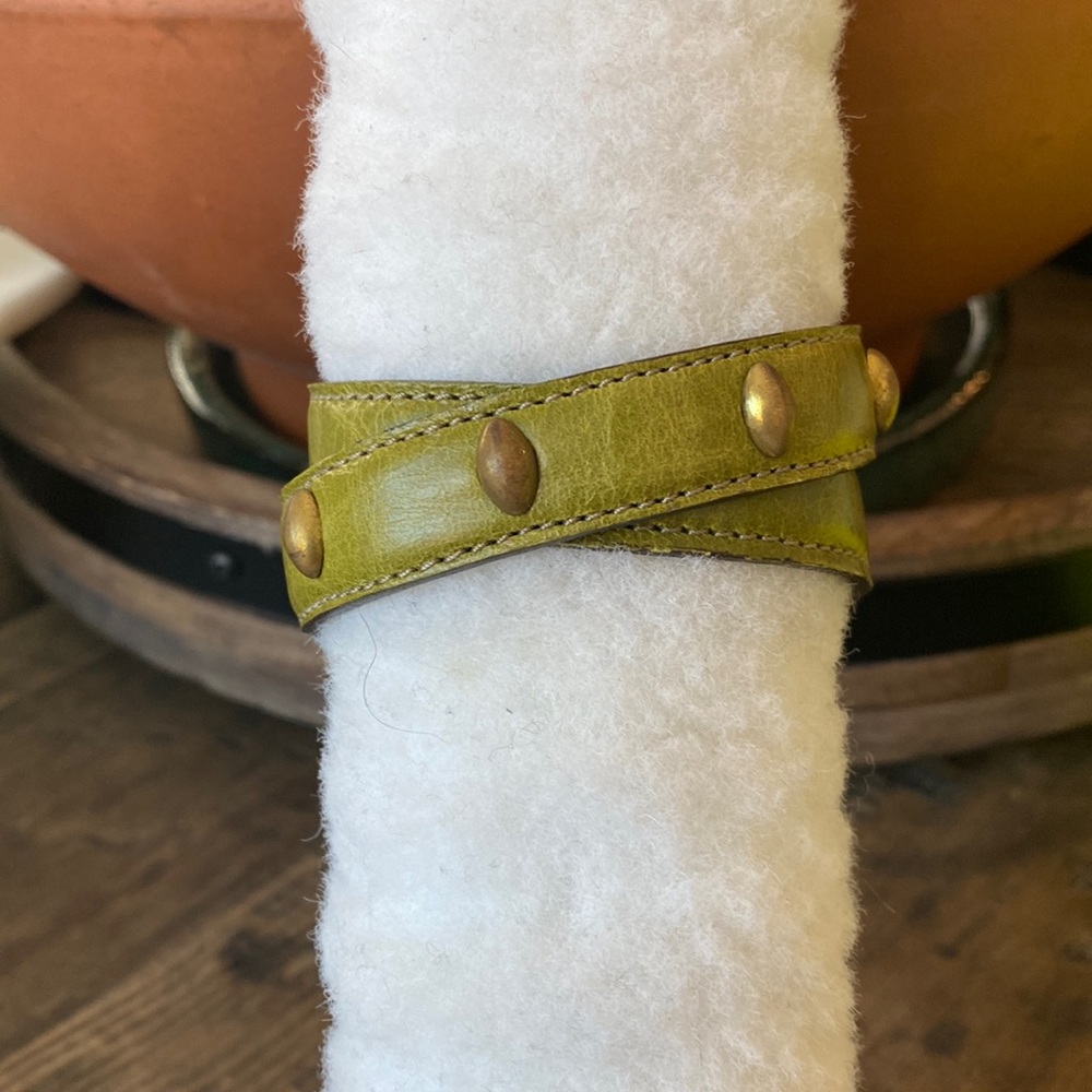 Kristin Kahle double wrap leather bracelet